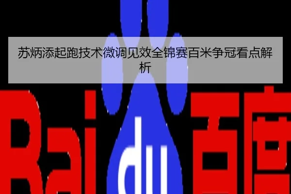 苏炳添起跑技术微调见效全锦赛百米争冠看点解析